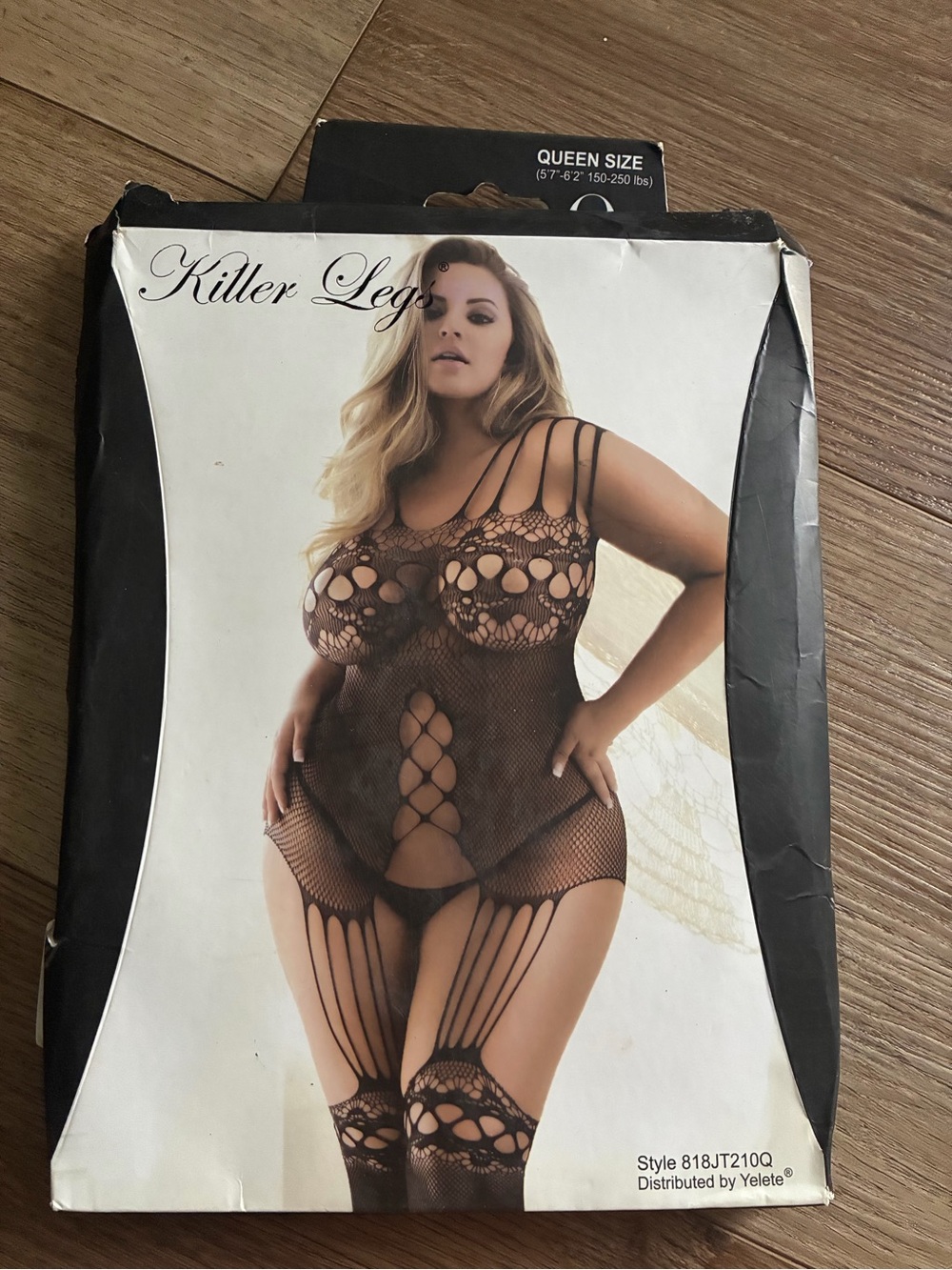Killer Legs Plus Size Black Fishnet Bodystocking Chemise